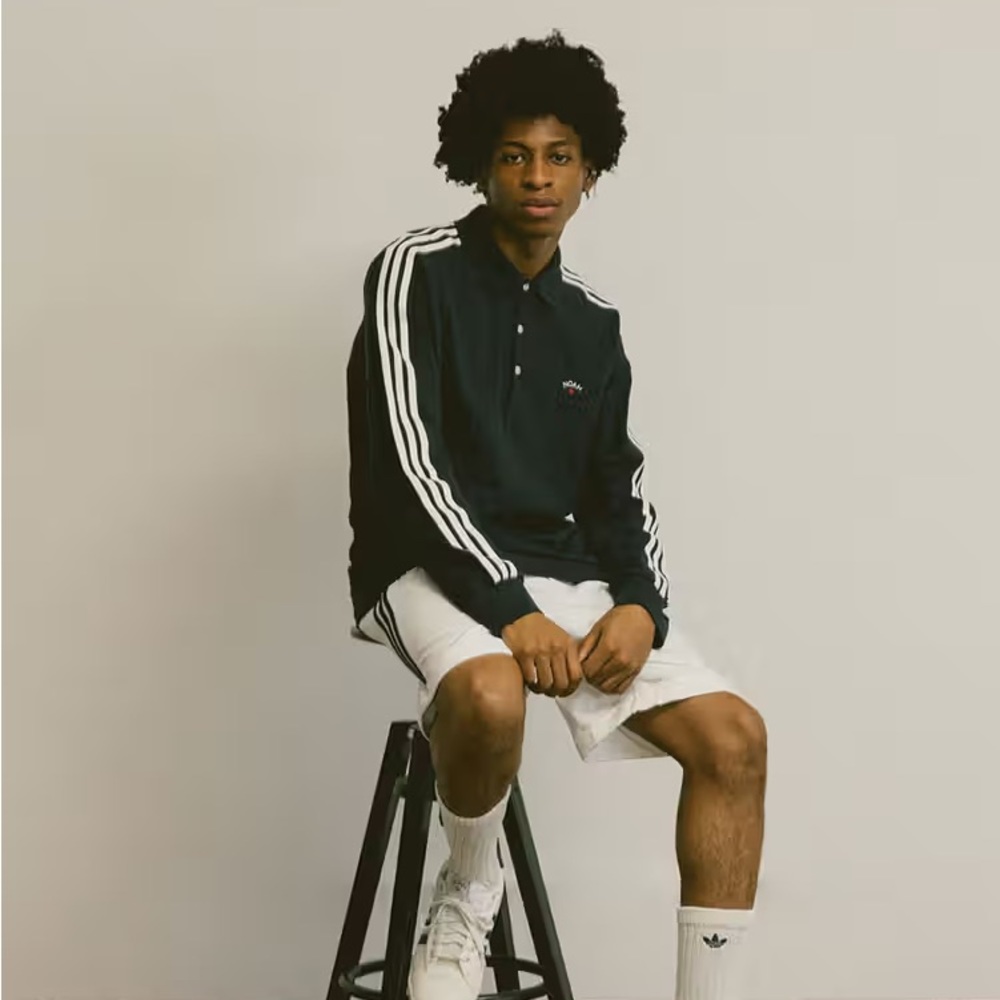 NOAH x adidas Originals Collection long sleeve polo shirt S